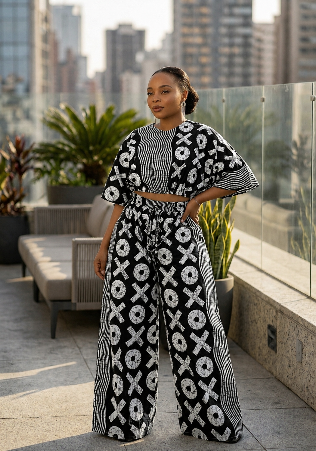 Long two piece (black