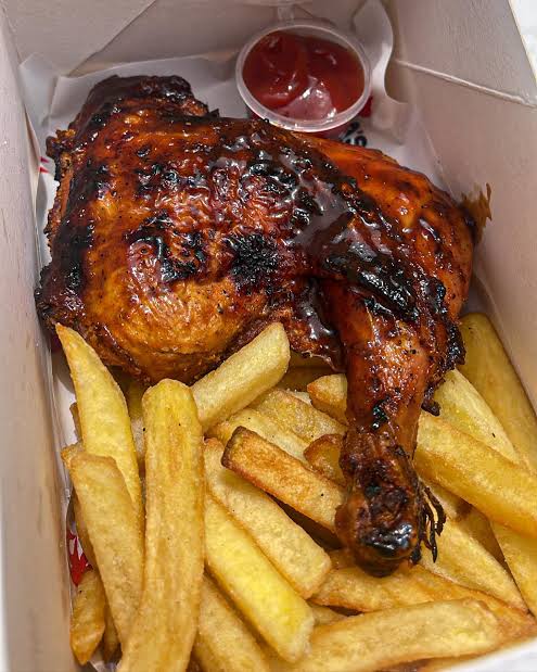 Chicken laps with chips