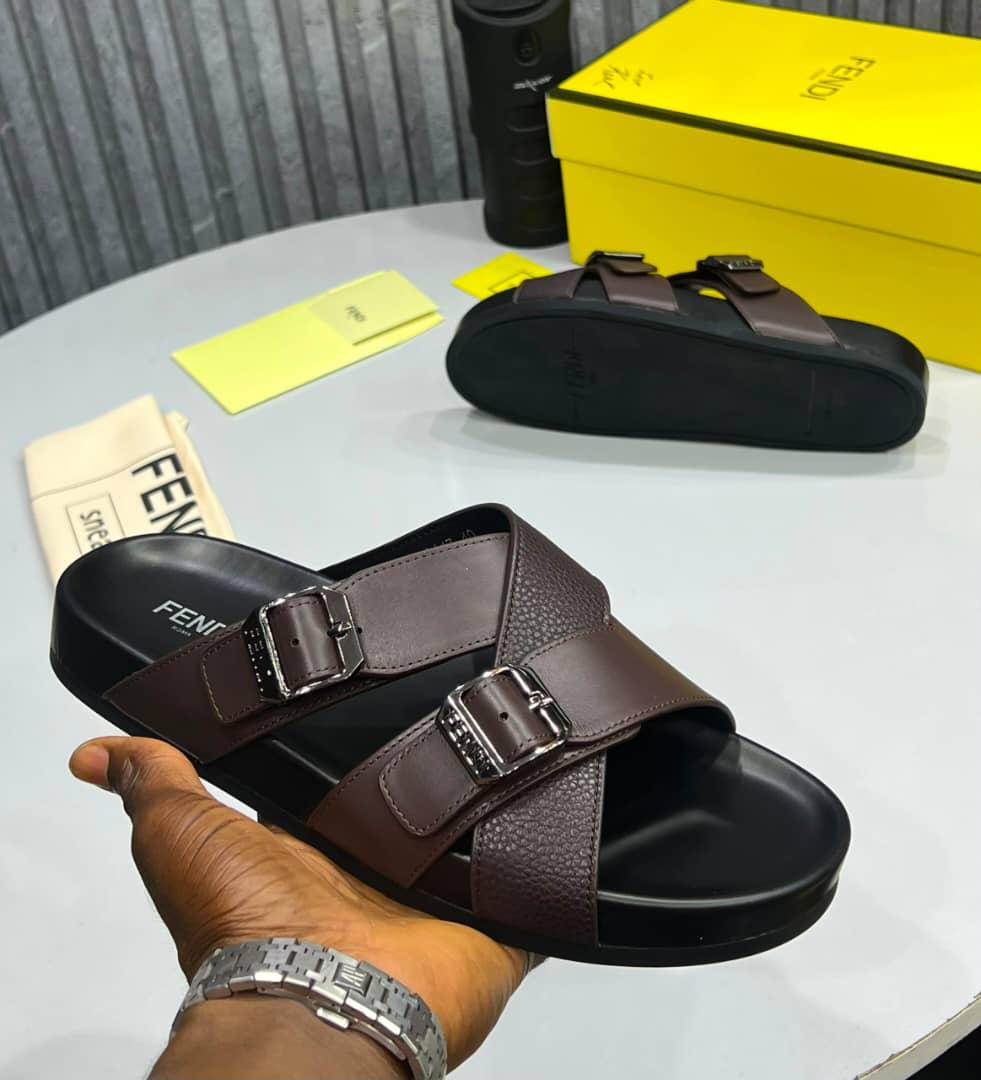 *_FENDI  SLIPPERS_*  *NOW AVAILABLE IN STORE*     *BLUE,BLACK,BROWN*  *SIZE: 40-46*