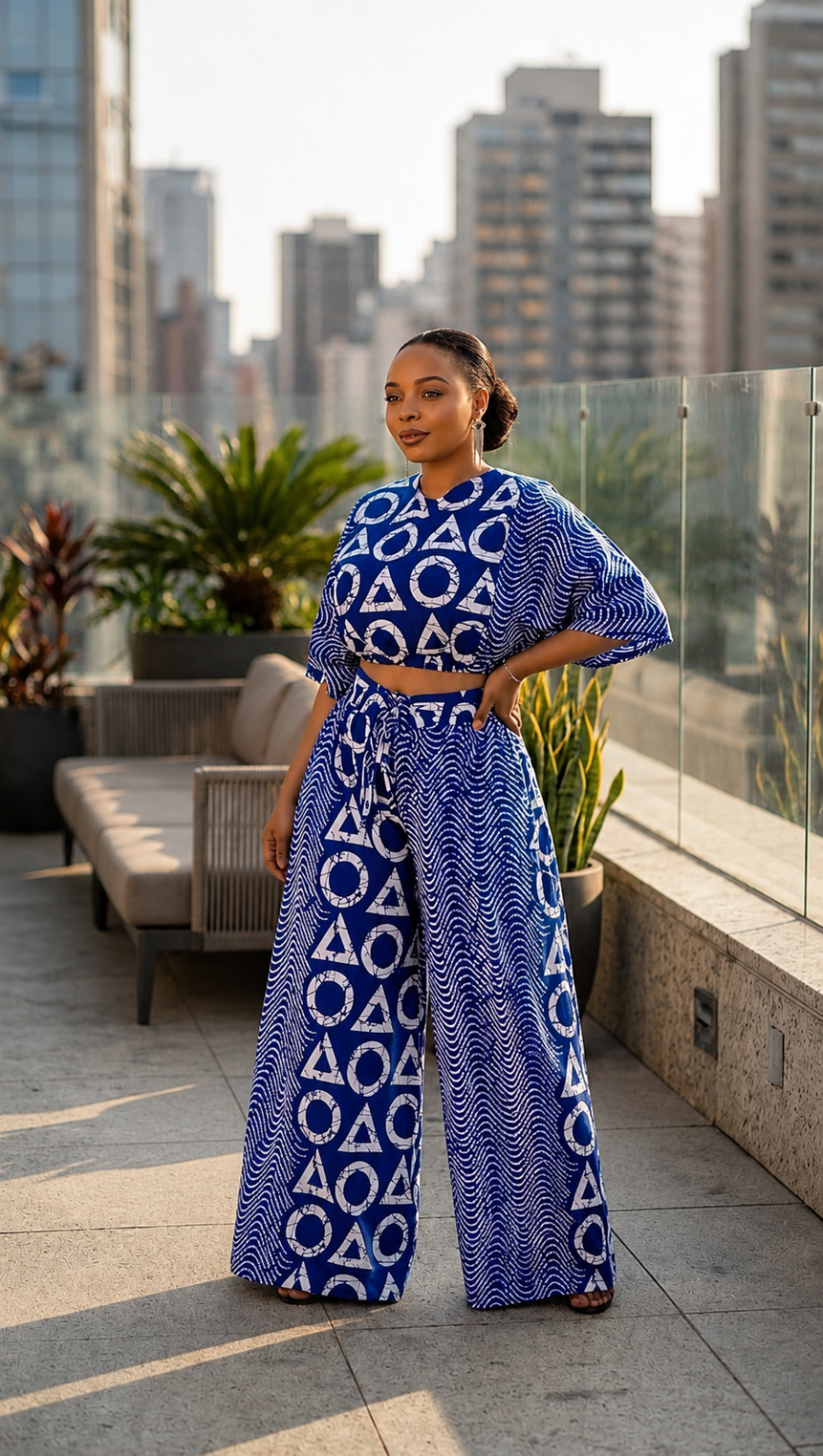 Long two piece (blue)