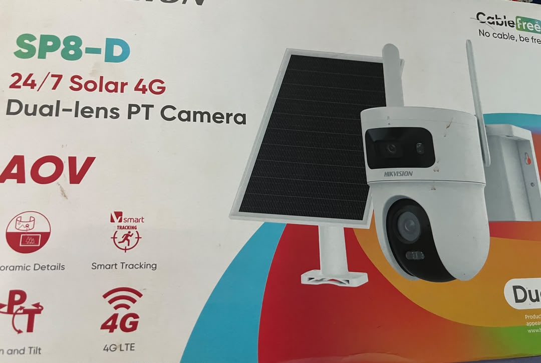 Hikvision double lens solar cctv