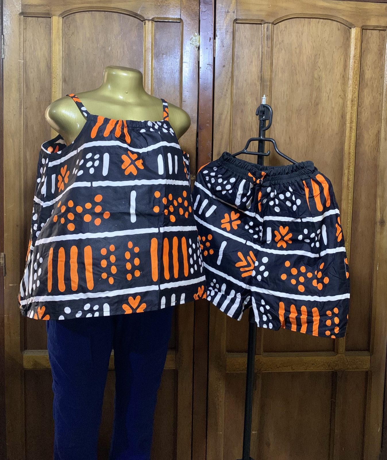 Ankara two piece (orange)
