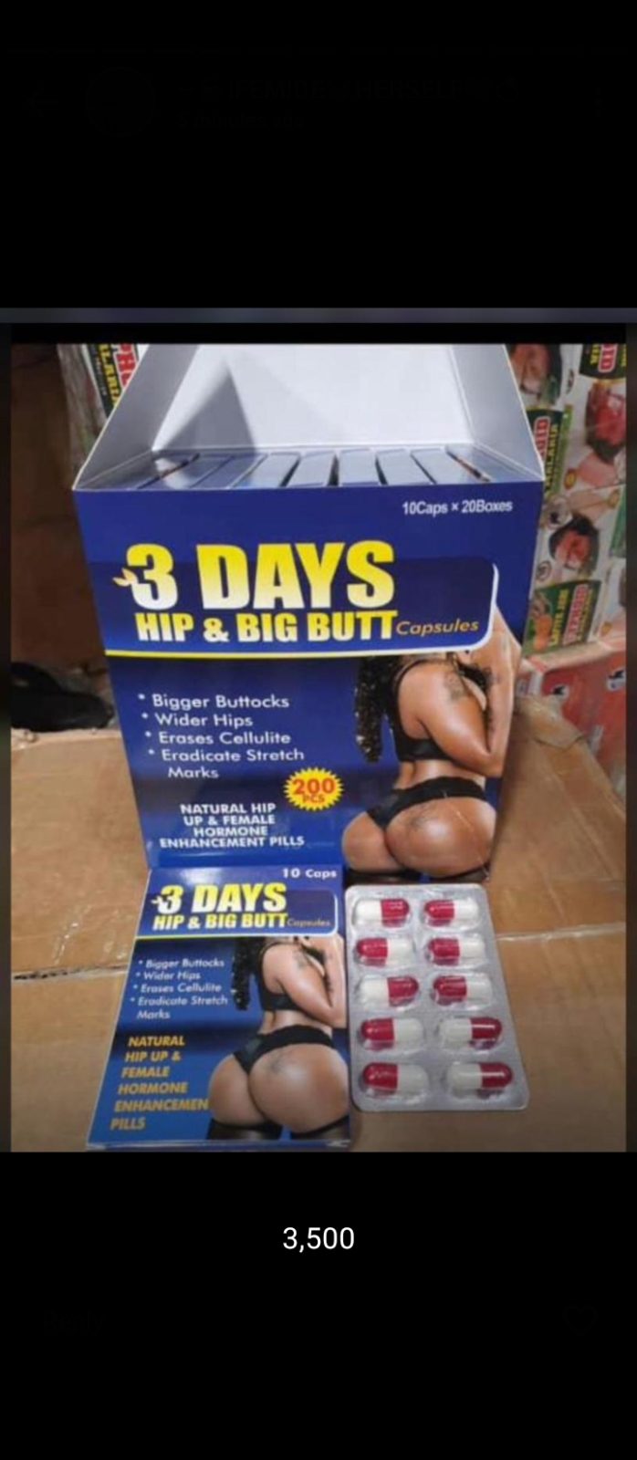 3 days Hip and big butt