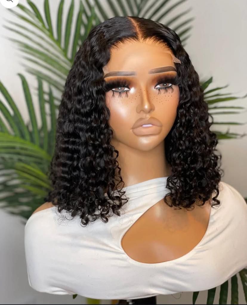 SDD jerry curls paired with 4by4 closure unit 💯 human hair