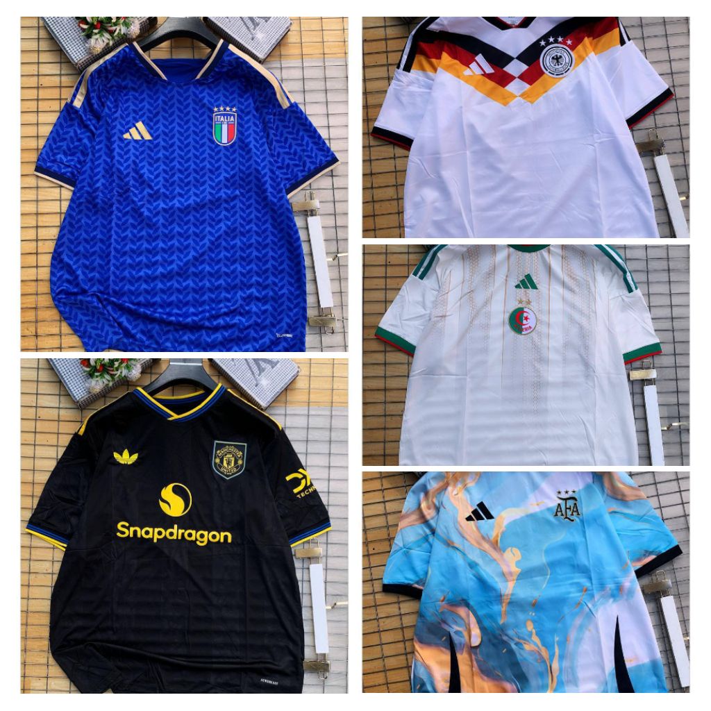 Jerseys and football equipments