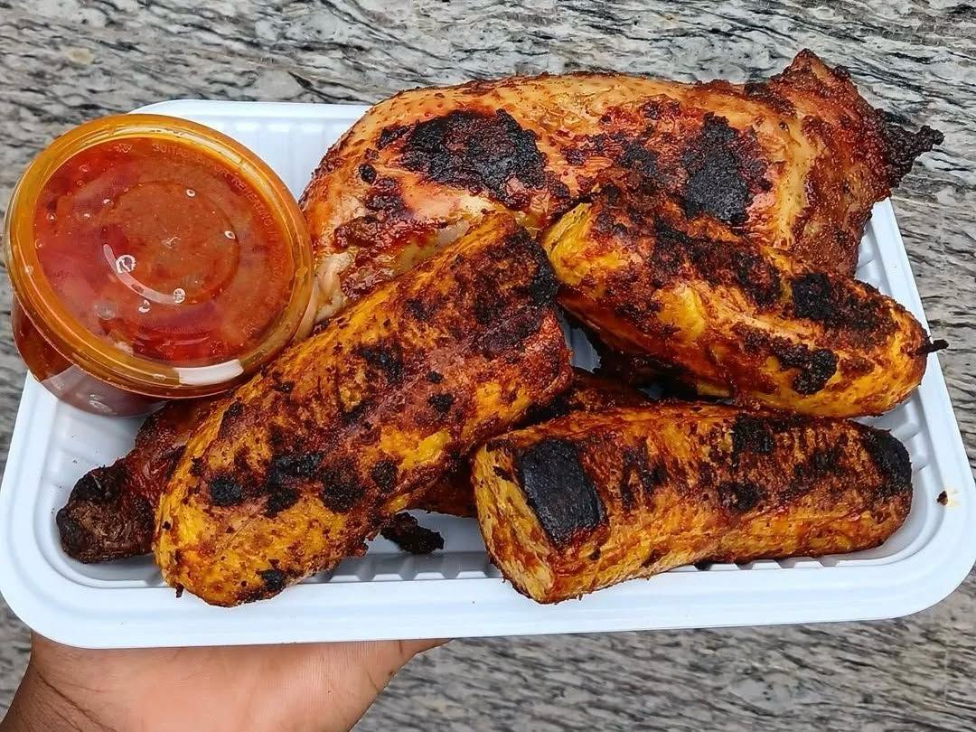 Bole and chicken