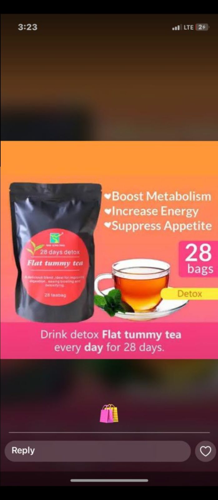 Flat tummy tea