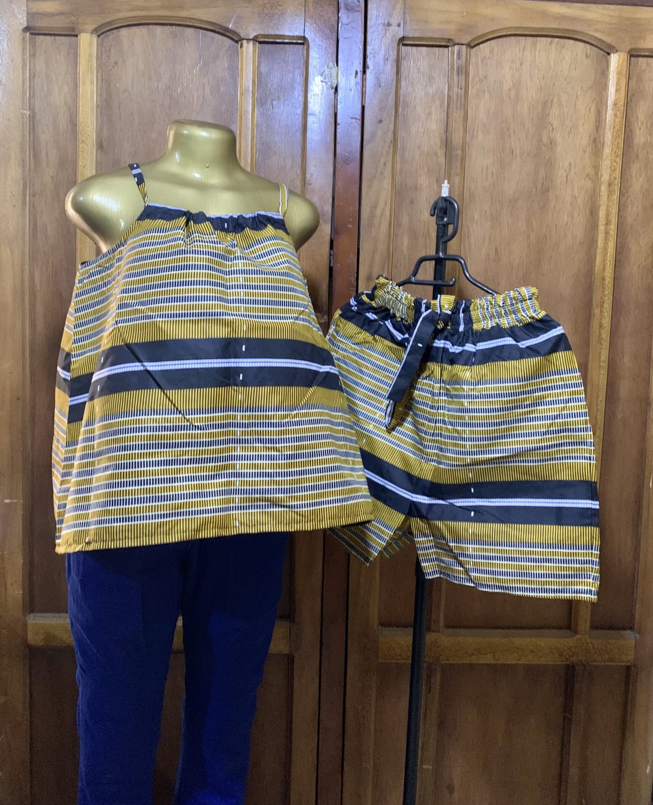 Ankara two piece (golden)