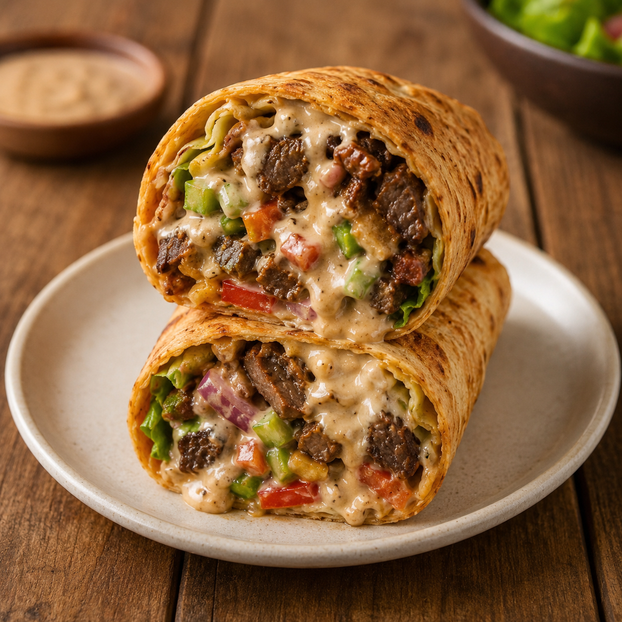 Beef Shawarma with 1 sausage