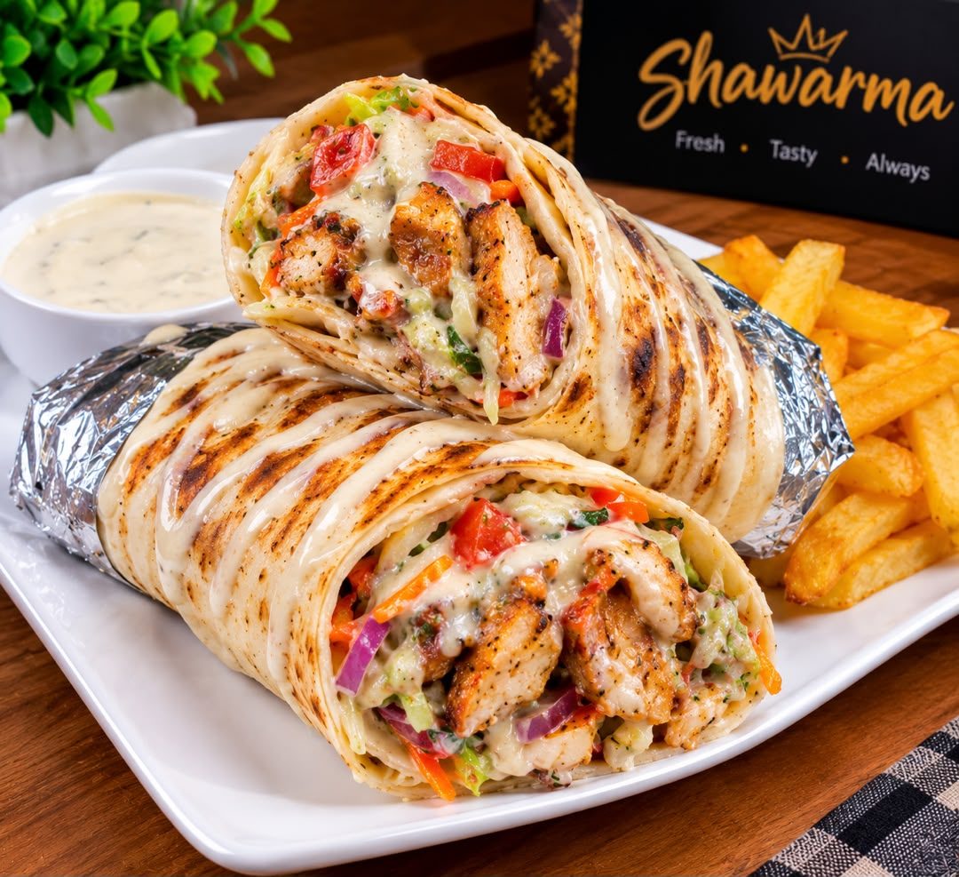 Two hotdogs for shawarma