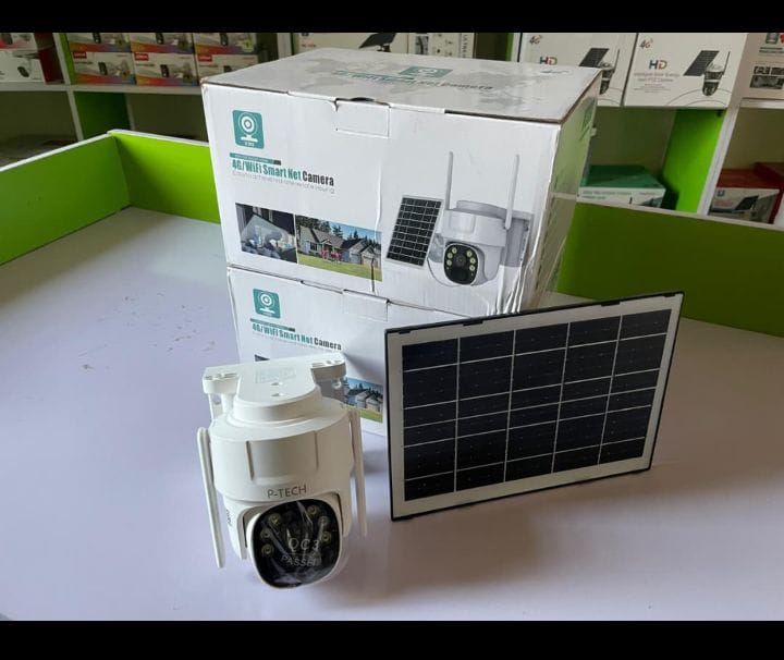 Single lens solar cctv camera