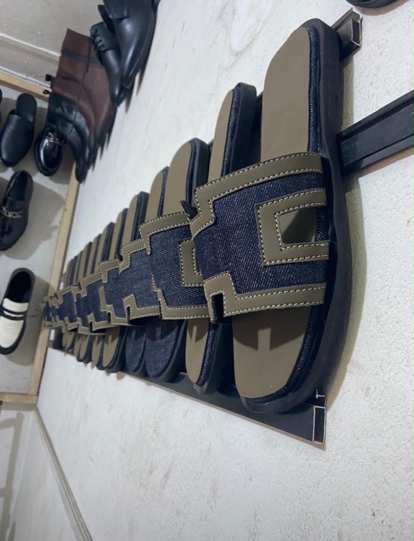 H band leather slide
