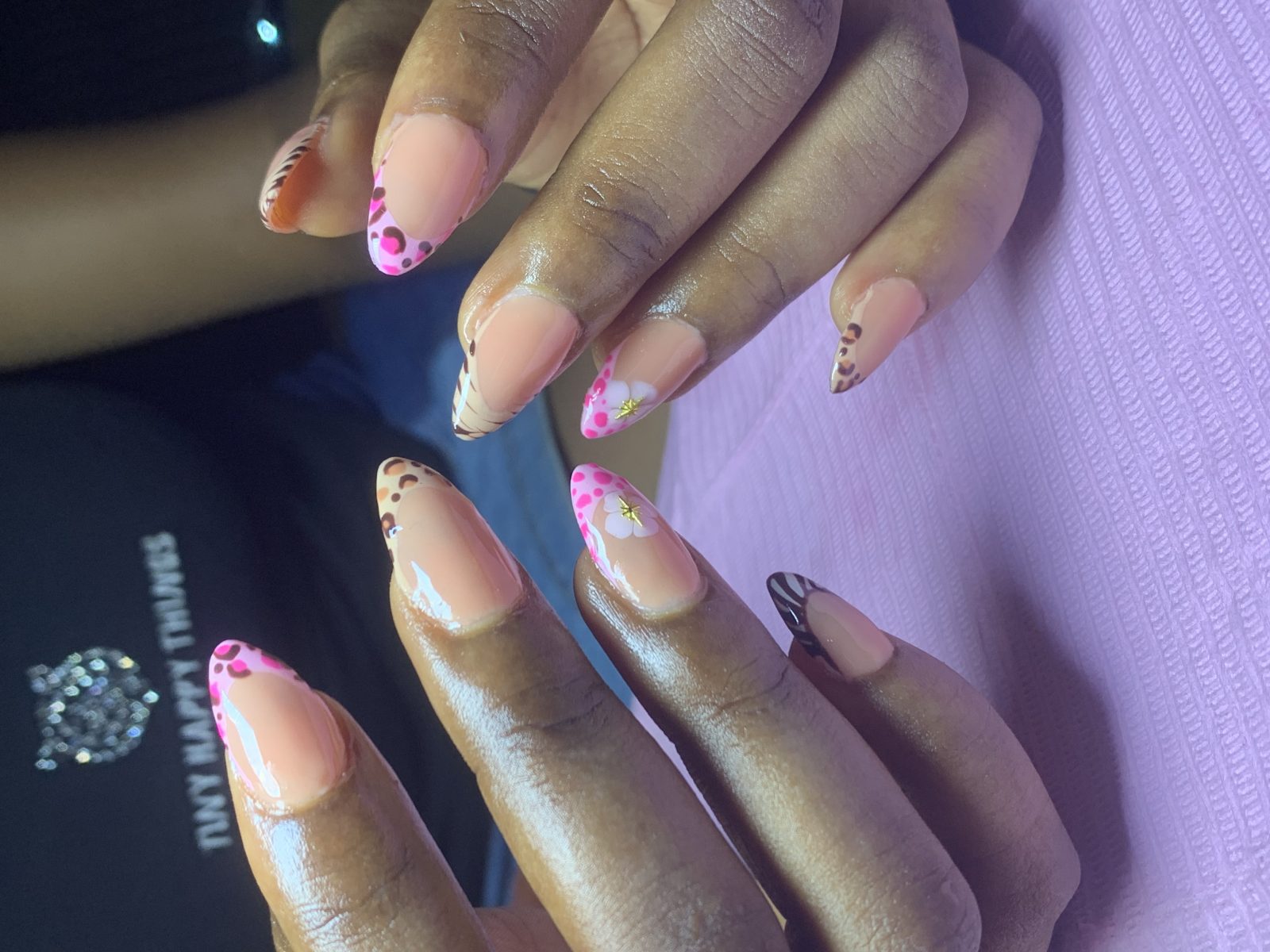 Almond gel x nails