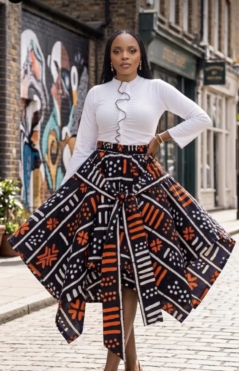 Orange, black