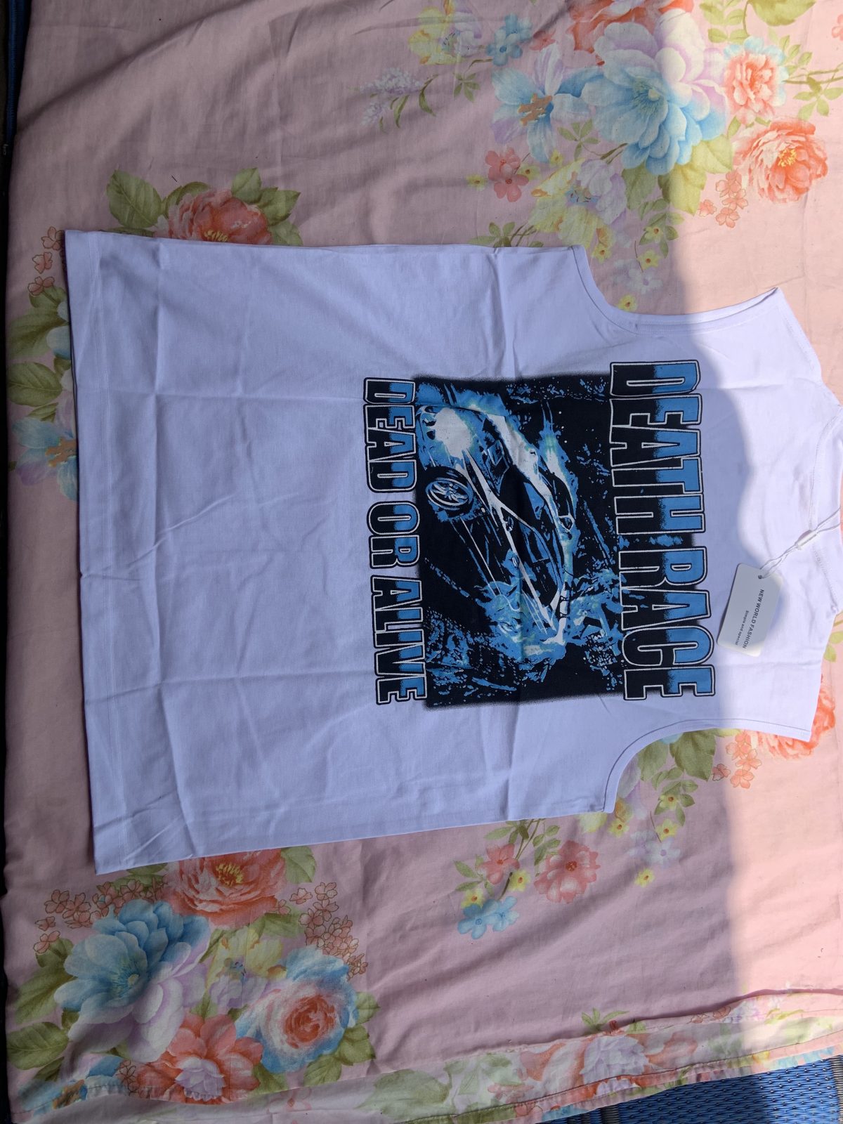 Armless white Tee