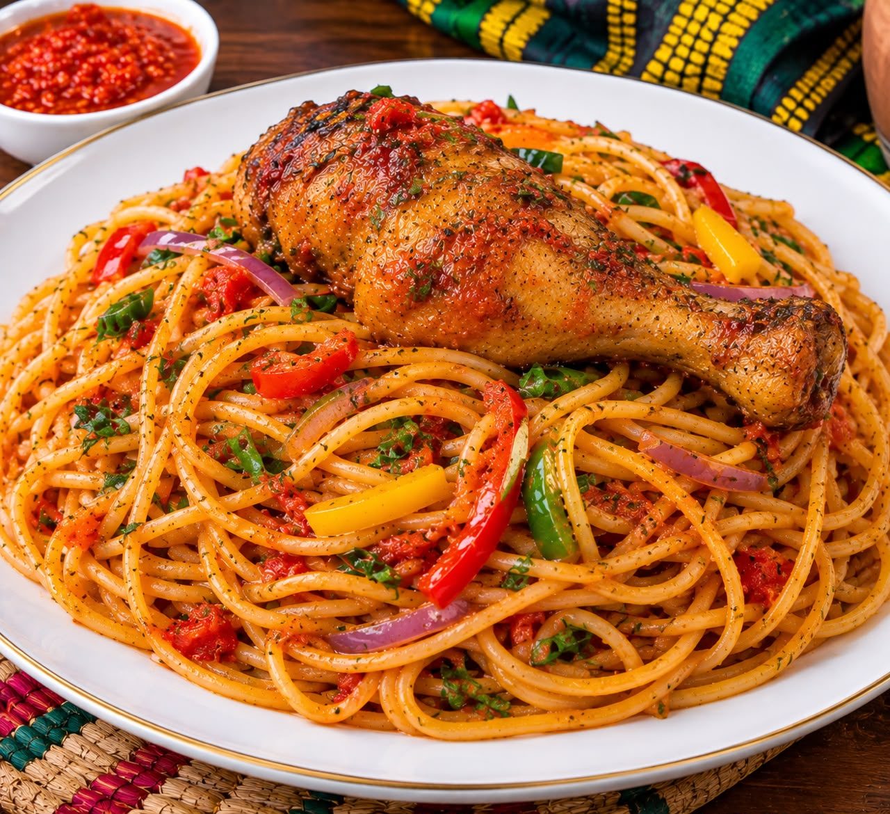 Spaghetti and Chicken