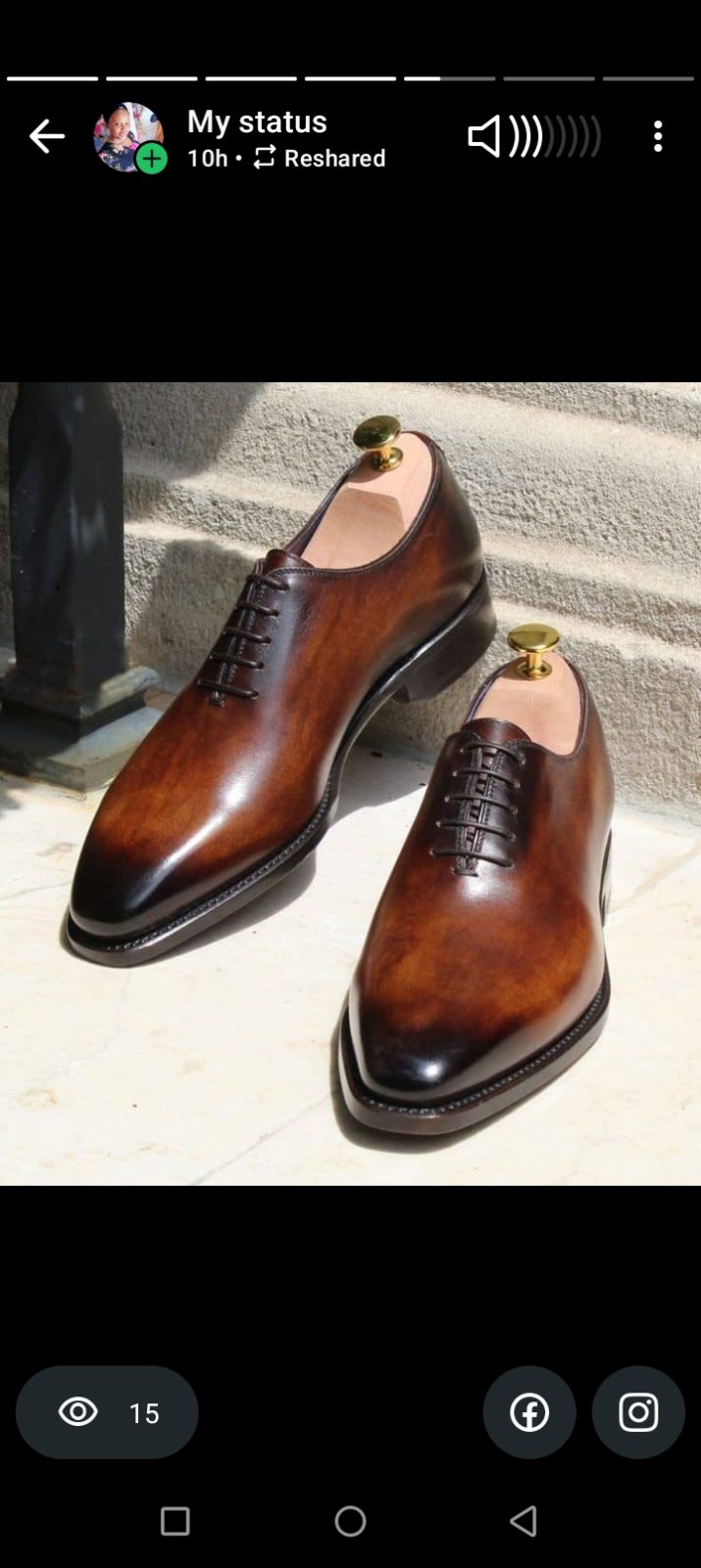 Male cover shoe