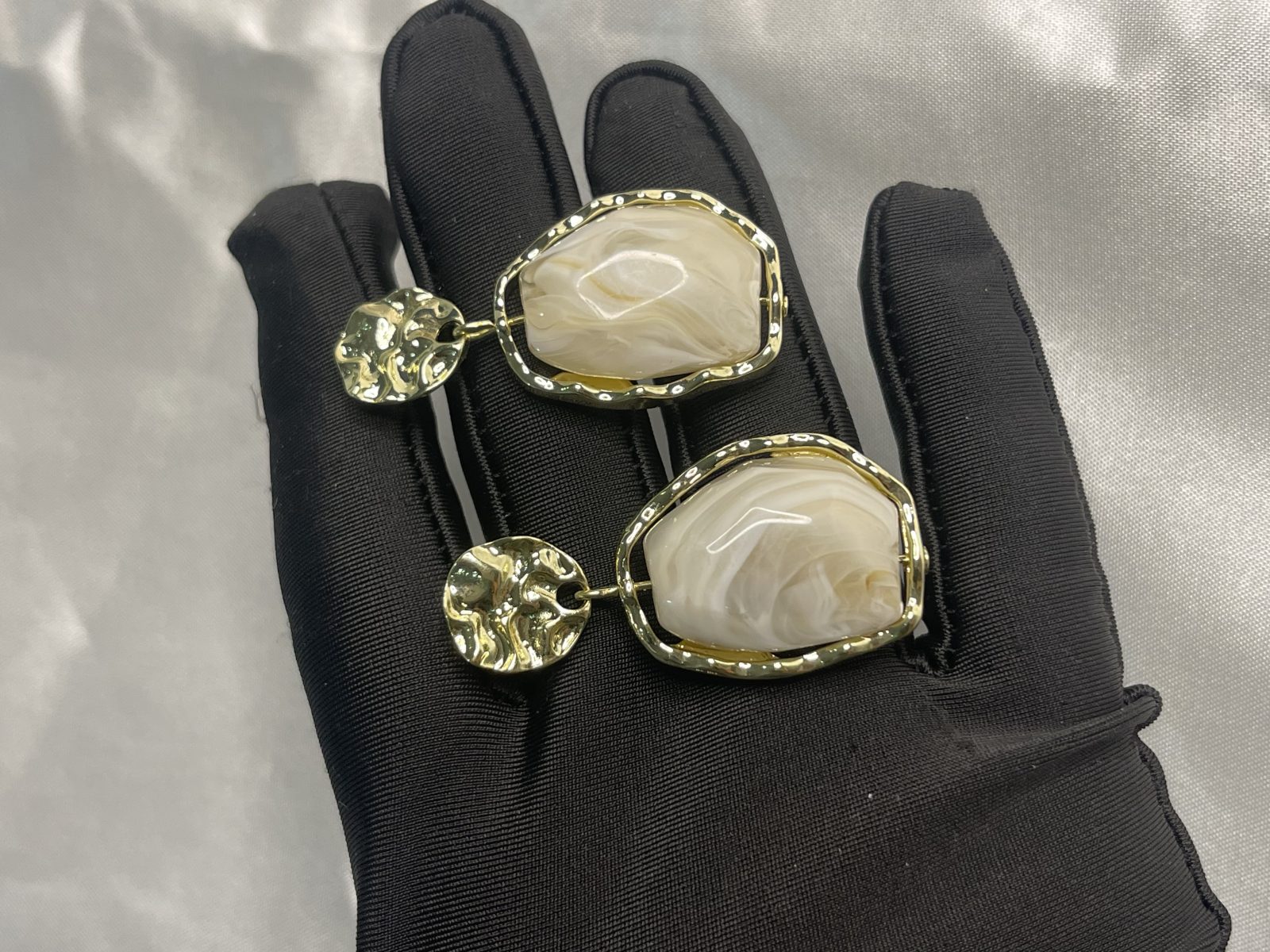 Resin Marble Earrings