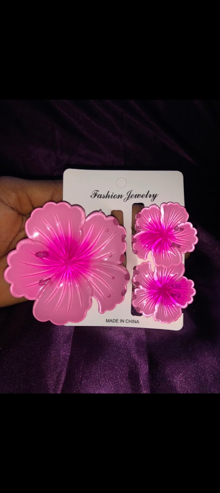 Hibiscus Hair 3 in 1 Claw Set ✨ — Hibiscus pink